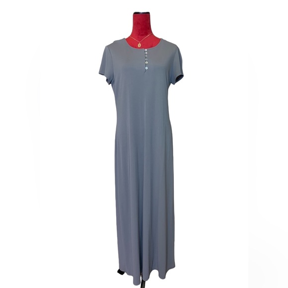 J JILL SHORT SLEEVE MAXI DRESS - Picture 1 of 8